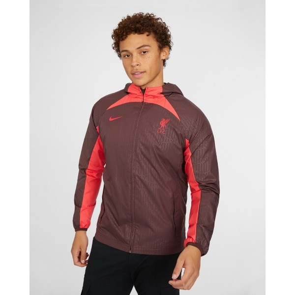 LFC Nike Mens Burgundy Lightweight Jacket 22/23