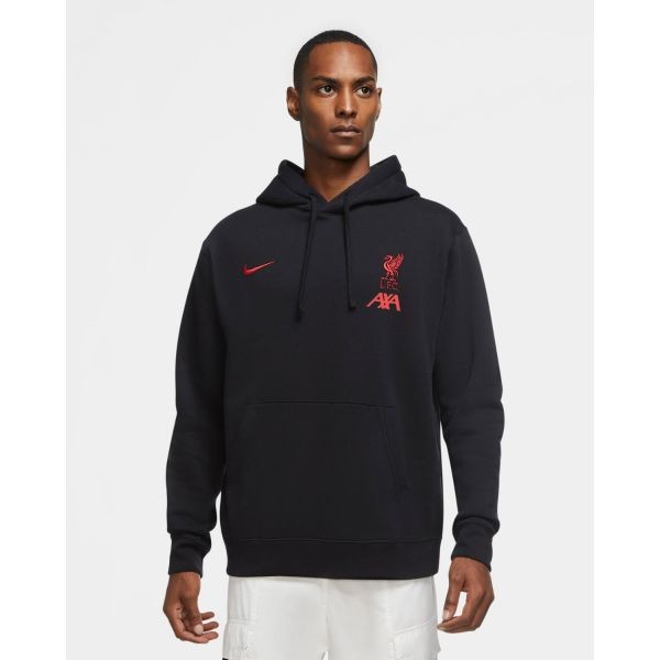 LFC Nike Mens Coaches Collection Black Hoodie | Anfield Shop