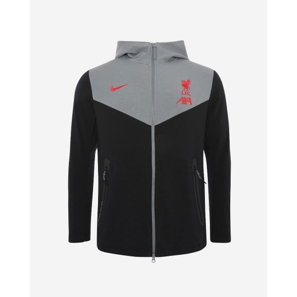 LFC Nike Mens Coaches Collection Black Tech Hoodie