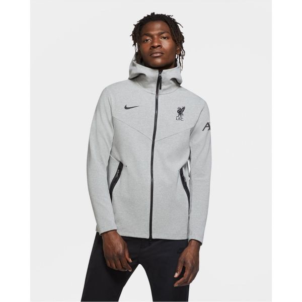 LFC Nike Mens Grey Tech Pack Hoodie