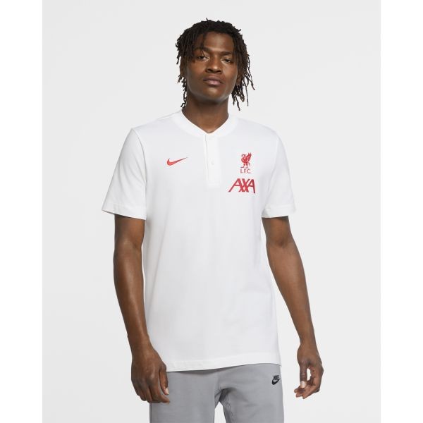 LFC Nike Mens Modern White Polo | Anfield Shop