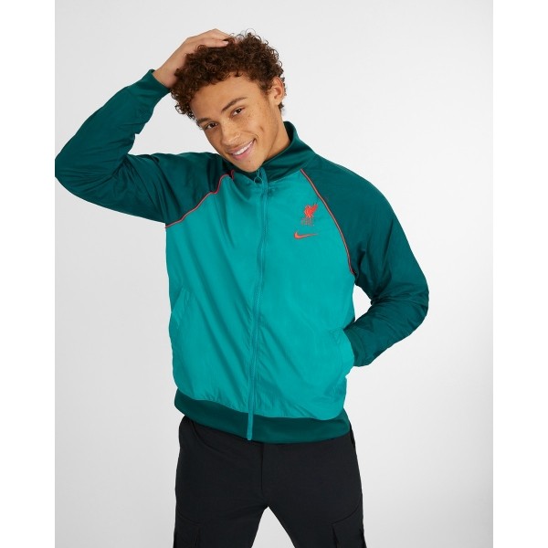 LFC Nike Mens Teal Full Zip Tracksuit Jacket 22/23