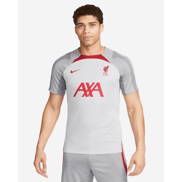 LFC Nike Mens TRG Strike Short Sleeve Top 22-23 Grey