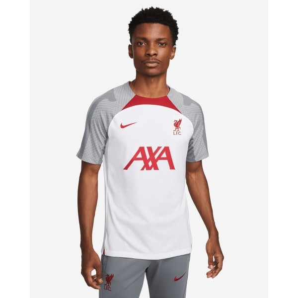 LFC Nike Mens TRG Strike Short Sleeve Top 22-23 White