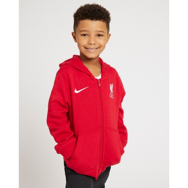 LFC Nike Older Kids Gym Red Zip Hoodie 22/23