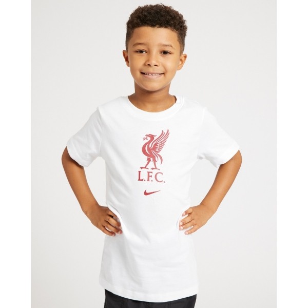 LFC Nike Older Kids White Crest Tee 22/23