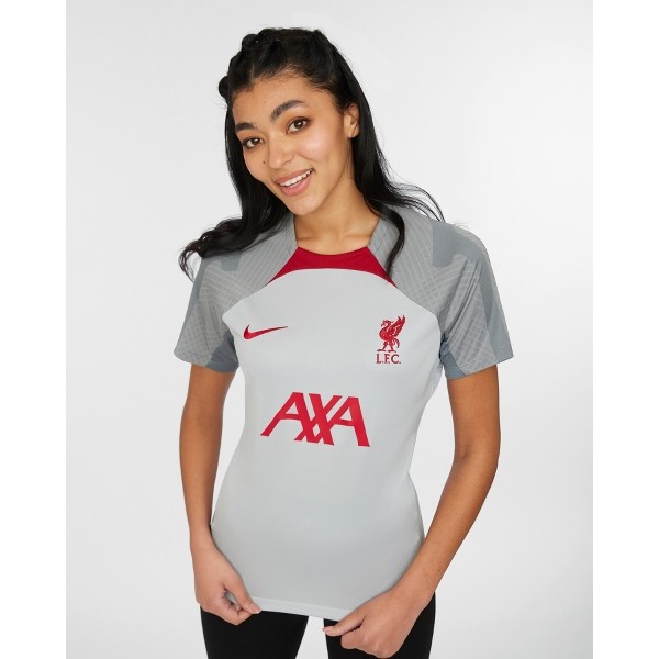 LFC Nike Womens TRG Strike Short Sleeve Top 22-23 Grey