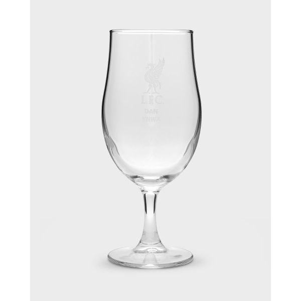 LFC Personalised Liverbird Pint Glass