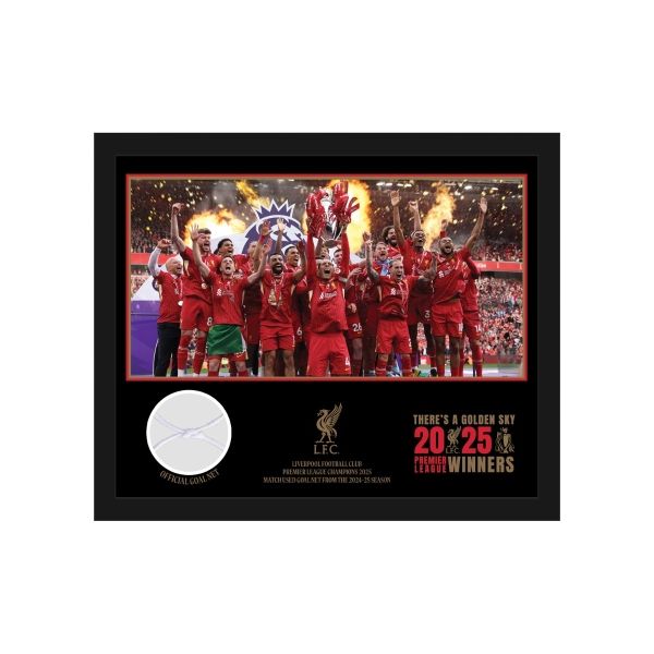 LFC Premier League Framed Goal Net Piece