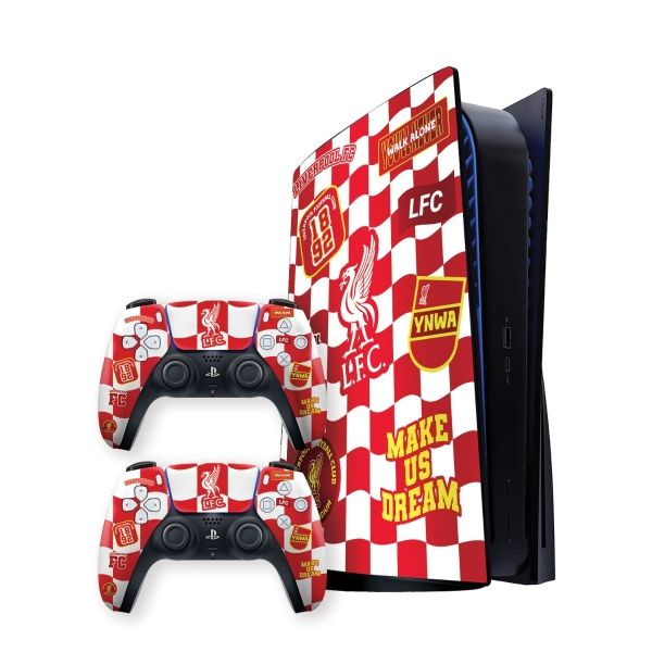 Playstation 5 (PS5) Liverpool FC Console Skin Bundle