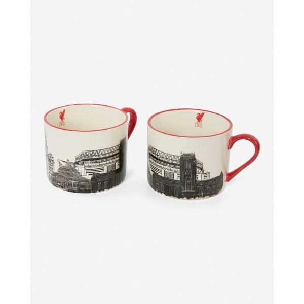 LFC Set of 2 Liverpool Skyline Mugs