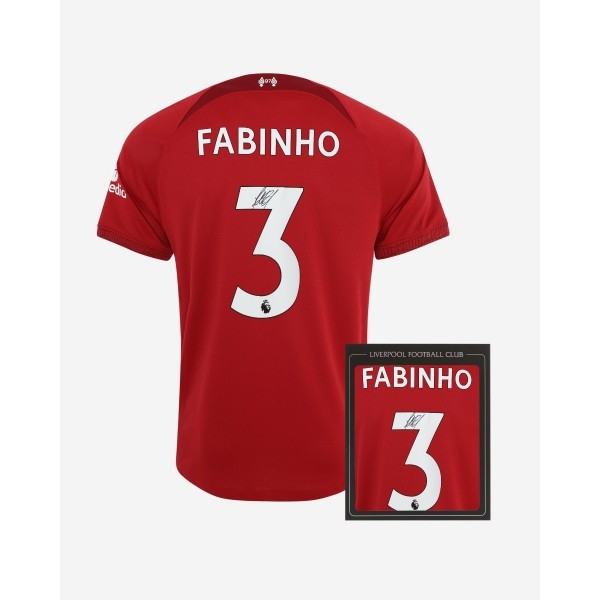 LFC Signed 22-23 Fabinho Boxed Shirt