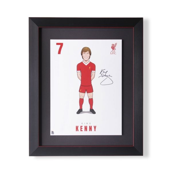LFC Signed Dalglish A3 Print