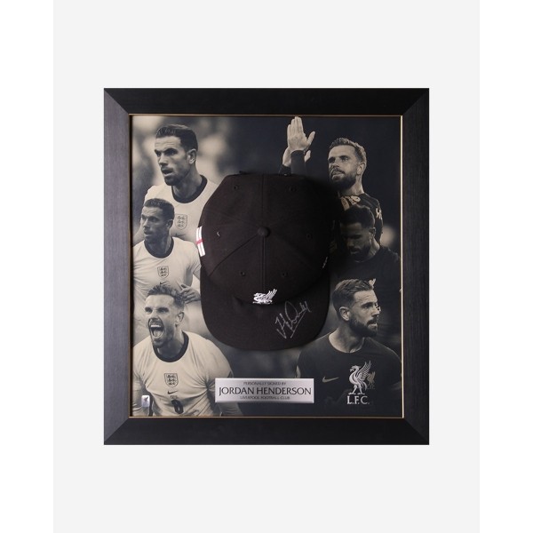 LFC Signed Henderson Cap In Frame
