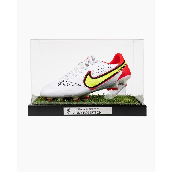 LFC Signed Robertson Boot In Case