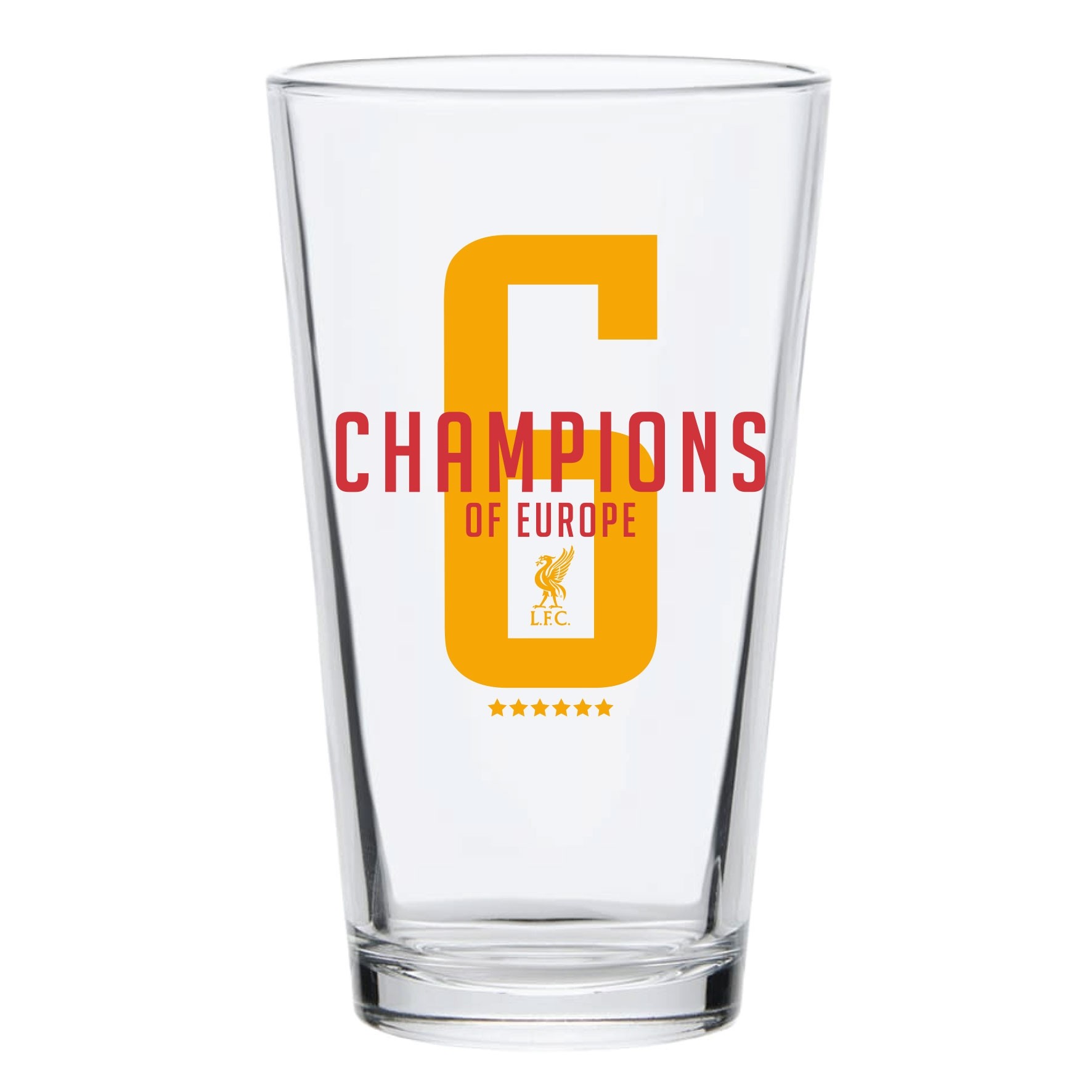 LFC UCL Champions Pint Glass