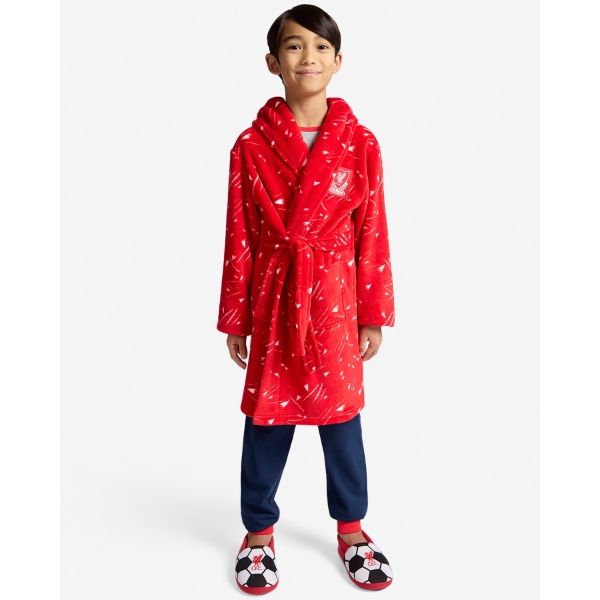 LFC Unisex Juniors Home 89 Hooded Dressing Gown Robe