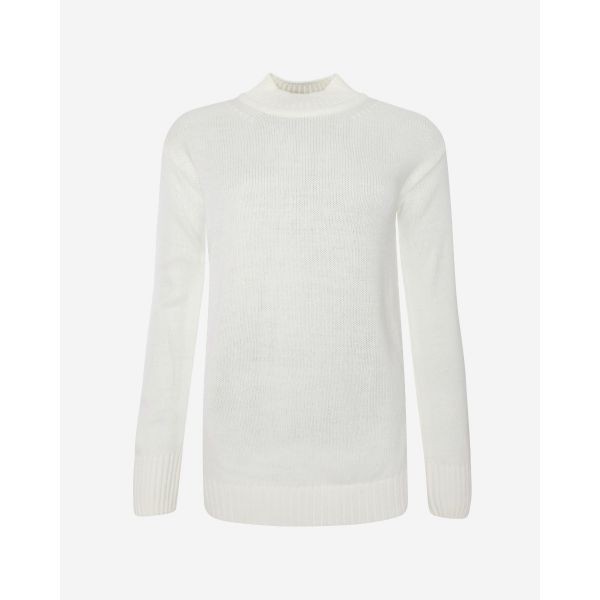 LFC Womens Ecru Marl Knit Funnel Neck