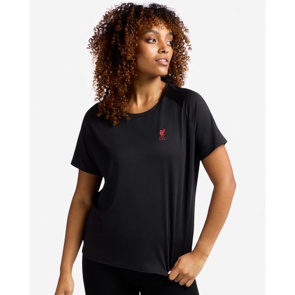 LFC Womens Liverbird Poly Tee Black