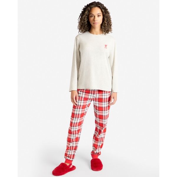 LFC Womens Long Check Pyjama Set