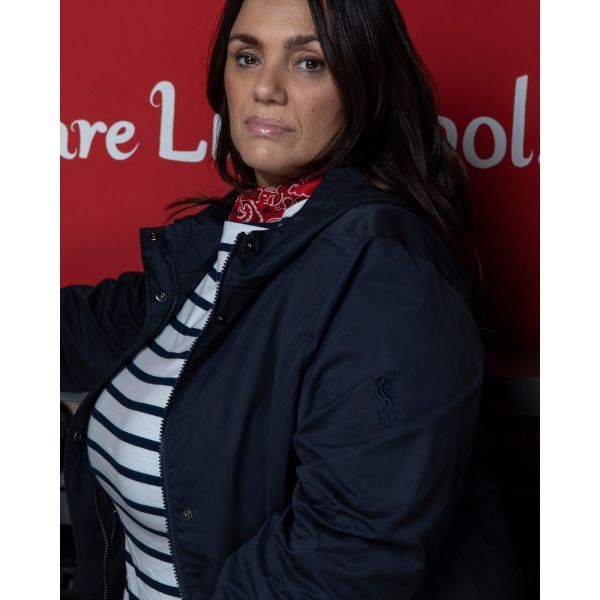 LFC Womens Navy Contrast Parka
