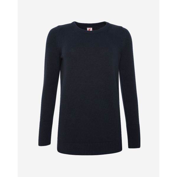 LFC Womens Navy Knit Crew Neck