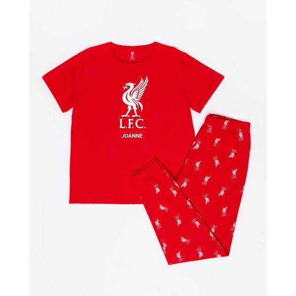 LFC Womens Personalised Liverbird Pyjamas