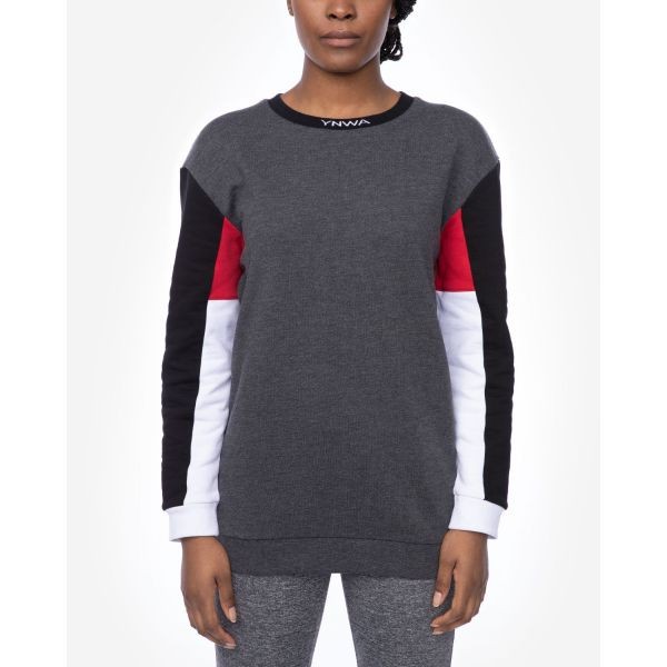 LFC Womens YNWA Charcoal Marl Oversized Sweatshirt