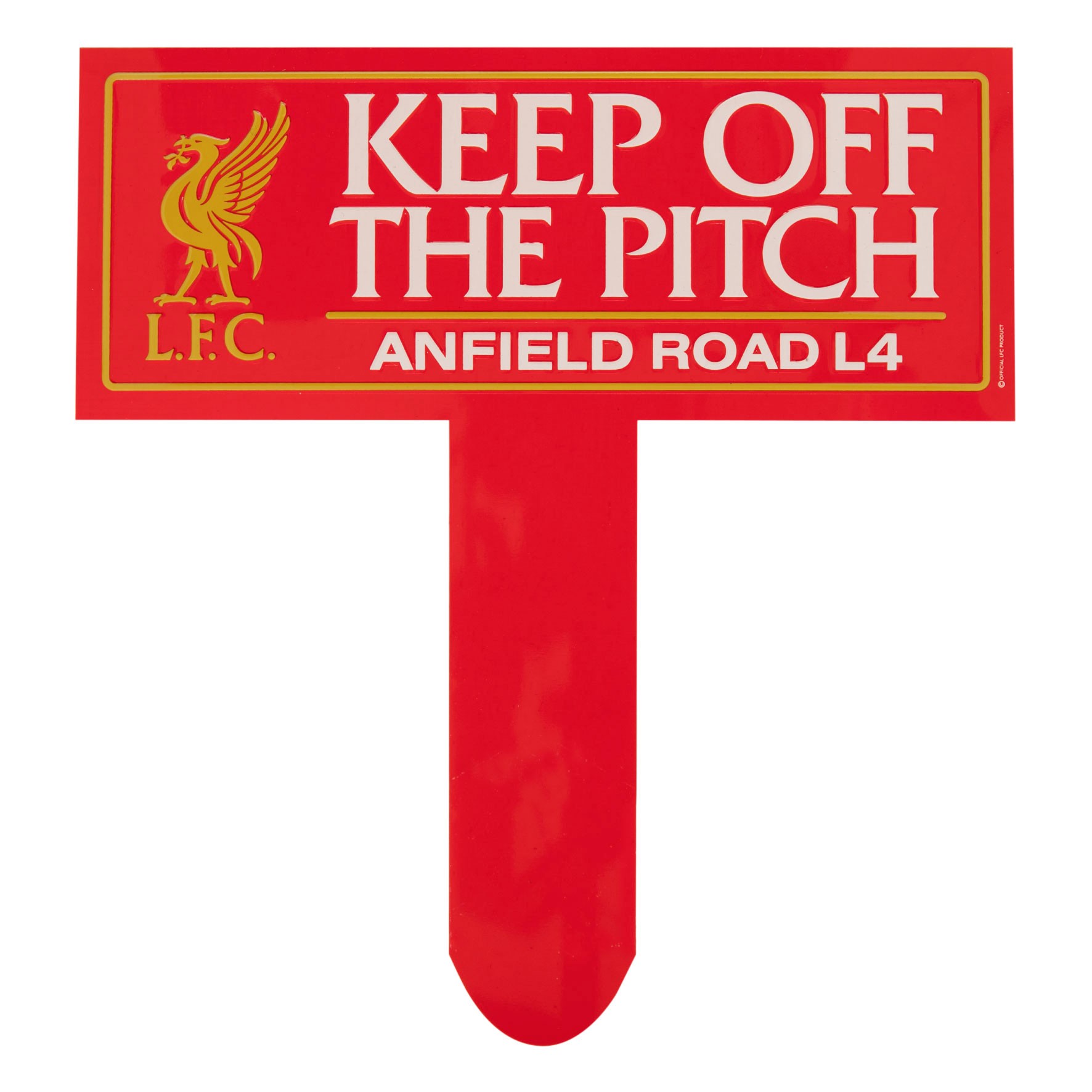 Liverpool FC Keep Off The Pitch Sign