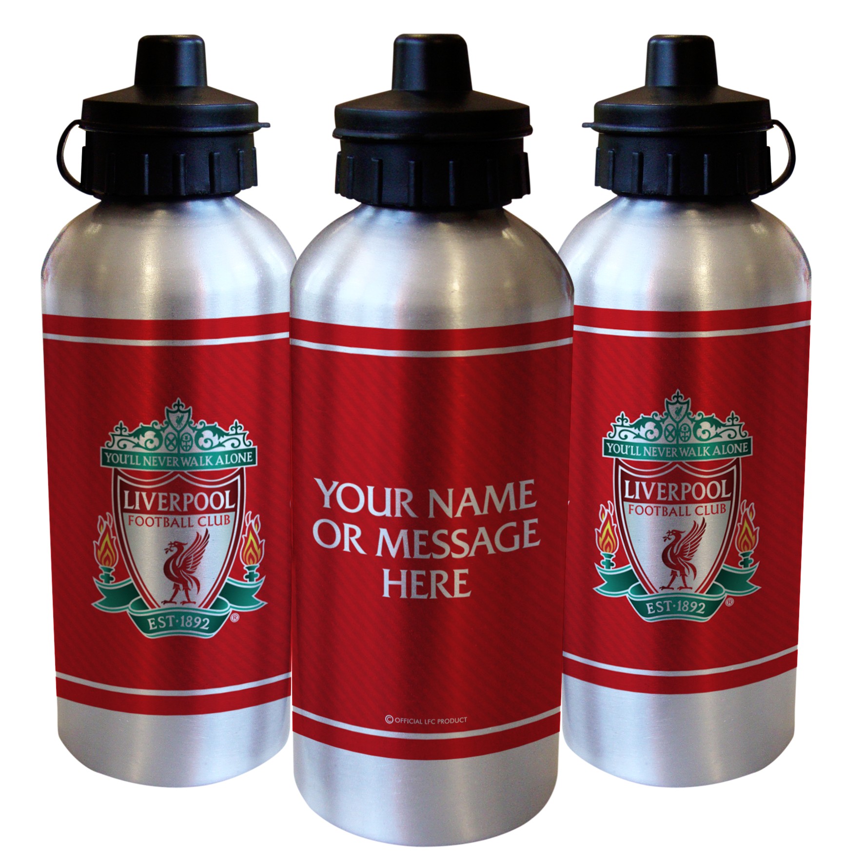 Liverpool FC Personalised Crest Water Bottle