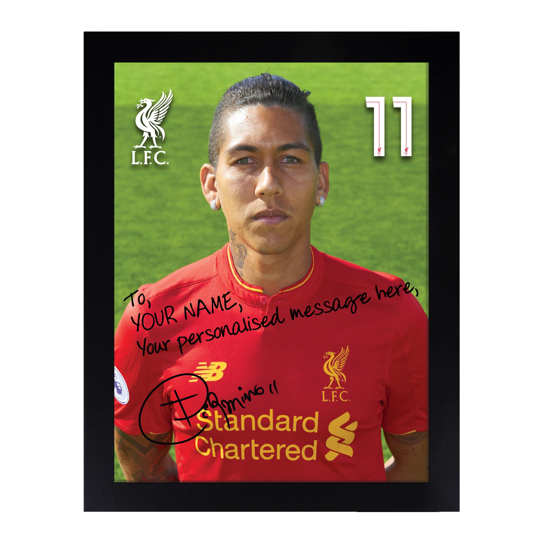 Liverpool FC Personalised Firmino 8 x 10 Frame