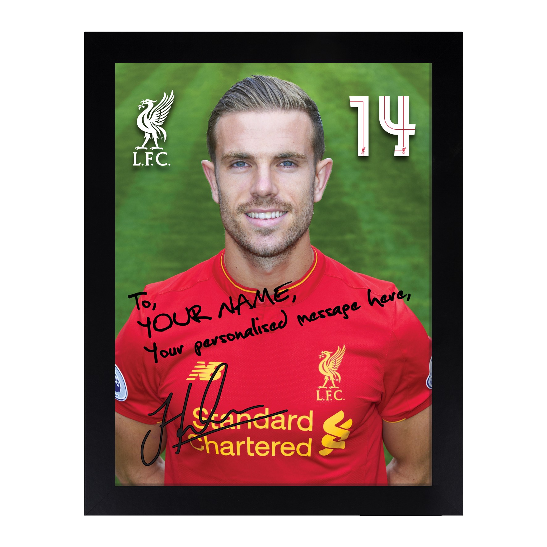 Liverpool FC Personalised Henderson 8 x 10 Frame Anfield Shop