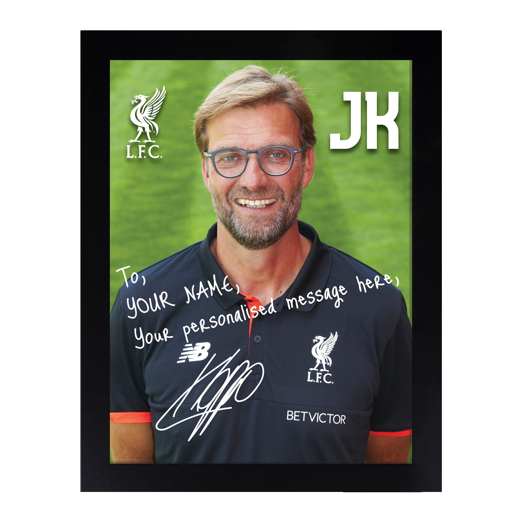 Liverpool FC Personalised Klopp 8 x 10 Frame Anfield Shop