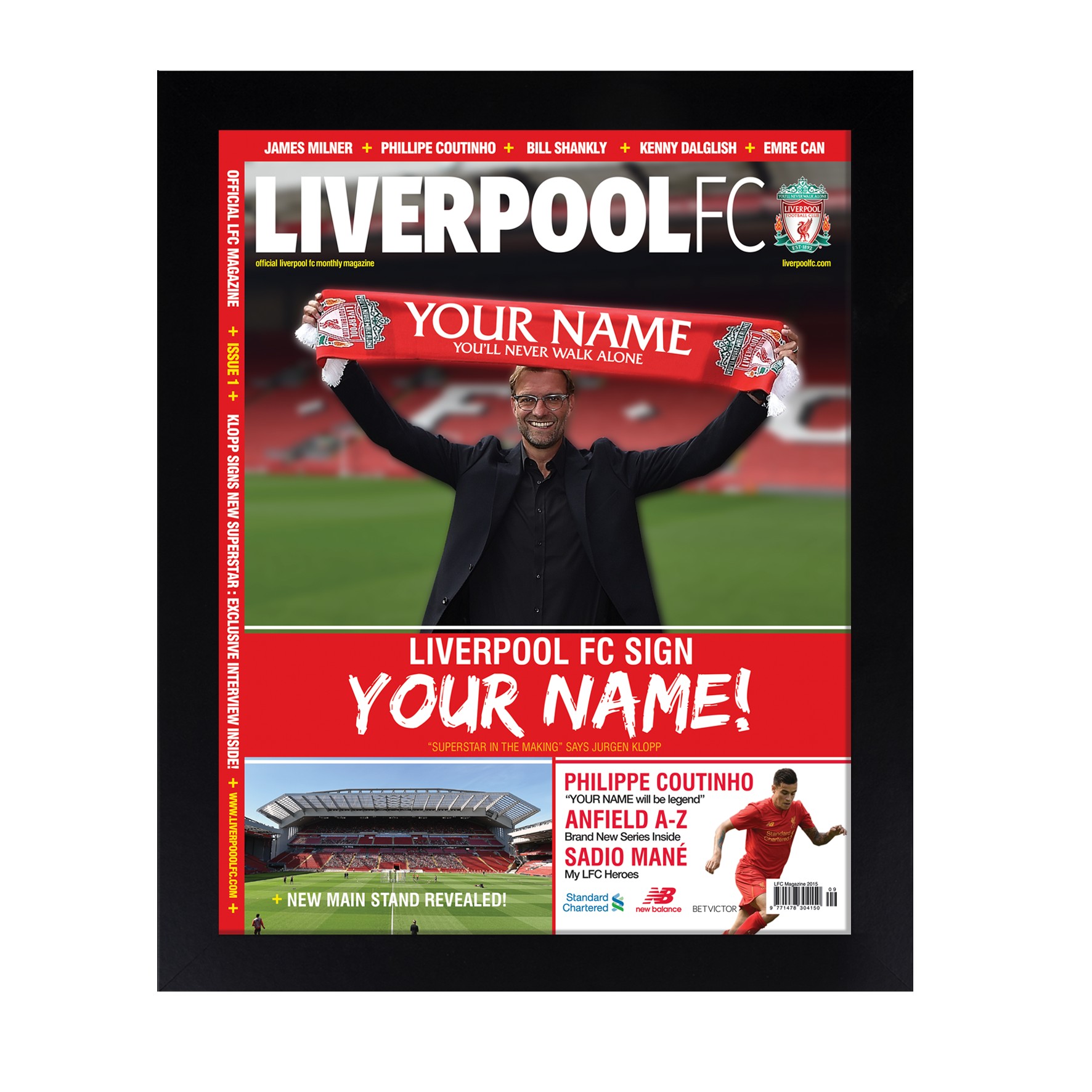 Liverpool FC Personalised Magazine Cover