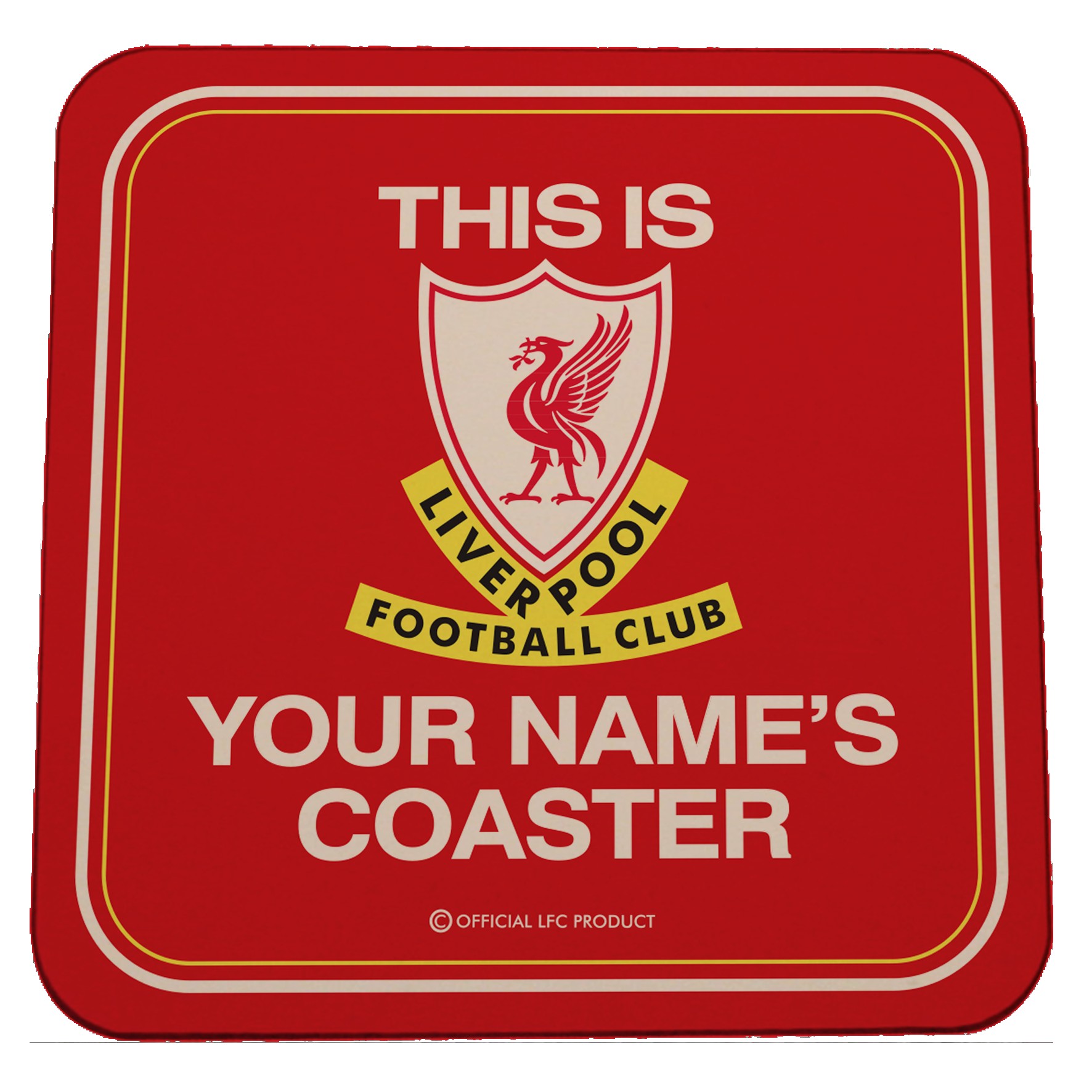 Liverpool FC Personalised TIA Coaster
