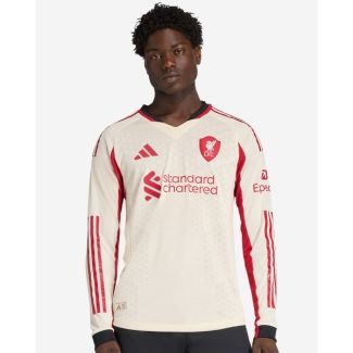 LFC adidas Mens 25/26 Authentic Away Long Sleeve Jersey