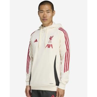 LFC adidas Mens 25/26 Domestic Training Hoodie White