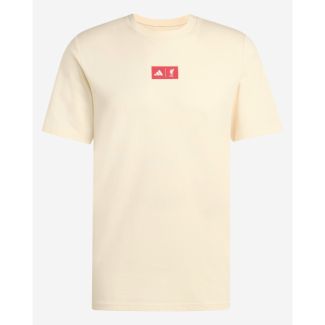 LFC adidas Mens 25/26 Graphic Tee Ecru