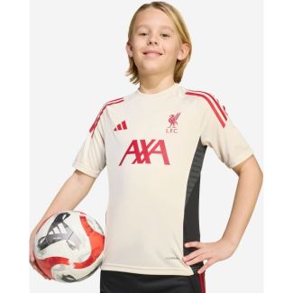 LFC adidas Youth 25/26 Domestic Short Sleeve Training Top White