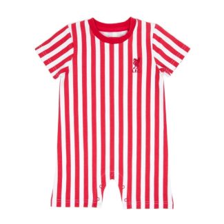 LFC Baby Stripe Romper Red & White