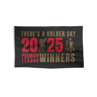 LFC EPL Champions 24/25 Flag Black