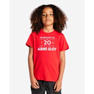 LFC Juniors Arne Slot Graphic Tee Red