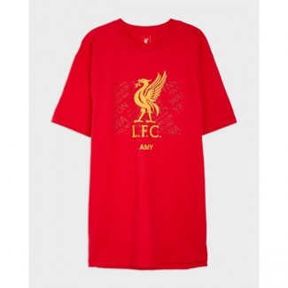 LFC Liverbird Personalised Red Tee