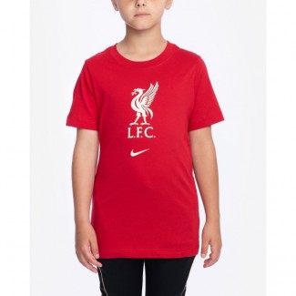 LFC Nike Junior Red/Fossil Evergreen Crest Tee