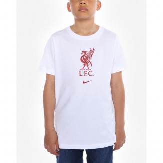 LFC Nike Kids White Crest Tee 22/23