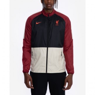 lfc nike mens fossil hooded windrunner
