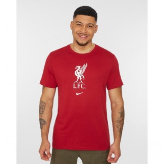 LFC Nike Mens Short Sleeve Crest Tee 22-23 Red