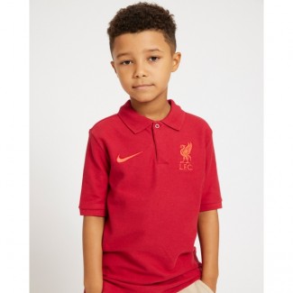LFC Nike Older Kids Tough Red Short Sleeve Polo 22/23