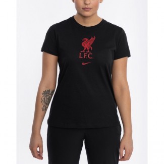LFC Nike Womens Black Evergeen Crest Tee