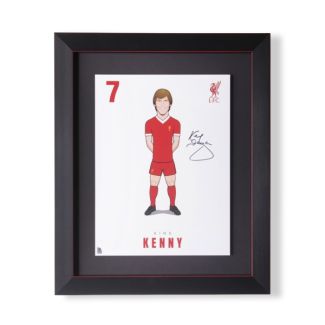 LFC Signed Dalglish A3 Print